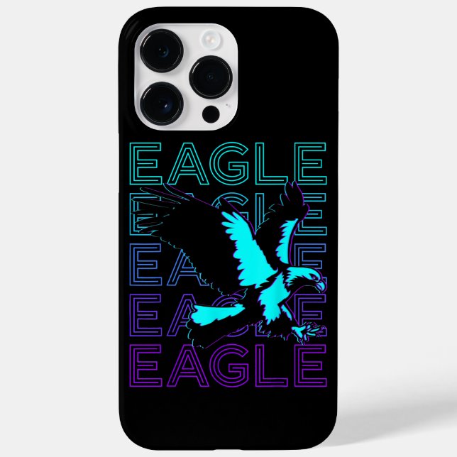 Funda De Case-Mate Para iPhone Águila Retro  (Reverso)