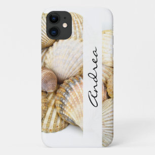 Funda Para iPhone 11 Agujas marinas, conchas de almejas, conchas de coc