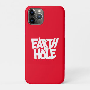 Funda Para iPhone 11 Pro Agujero de Tierra para caso de iPhone Rojo