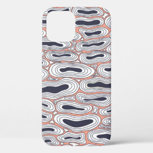Funda Para iPhone 12 Agujeros negros: Patrón de caos vintage.