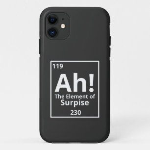 Funda Para iPhone 11 ah el elemento de la tabla periódica graciosa sorp