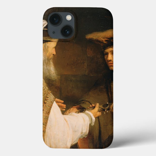Funda De Case-Mate Para iPhone Ahimelec dio la espada de Goliat a David (Reverso)