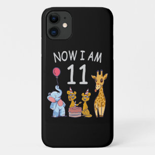 Funda Para iPhone 11 Ahora tengo 11 años Cumpleaños número 11 en el Zoo