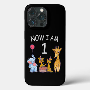 Funda Para iPhone 13 Pro Ahora tengo 1 año Cumpleaños número 1 en el Zoológ
