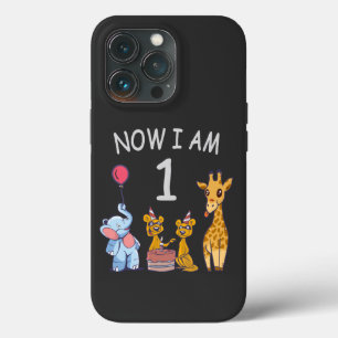 Funda Para iPhone 13 Pro Ahora tengo 1 año Cumpleaños número 1 en el Zoológ