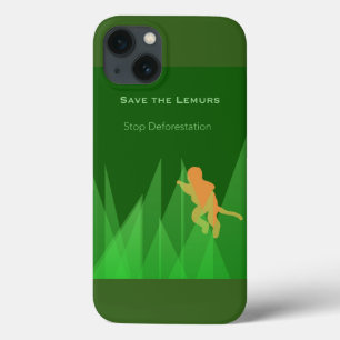 Funda Para iPhone 13 Ahorre los Lemurs