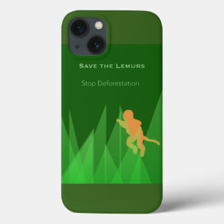Funda Para iPhone 13 Ahorre los Lemurs