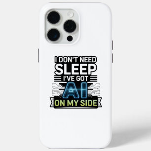Funda Para iPhone 15 Pro Max AI De Mi Lado – Cita Divertida de Tecnología