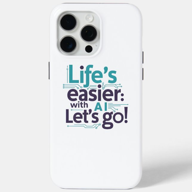 Funda De Case-Mate Para iPhone AI Life Easier Case – Effortless Daily Tech (Reverso )