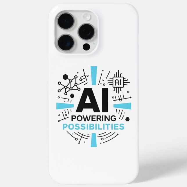 Funda De Case-Mate Para iPhone AI Powering Possibilities Case | Future Tech (Reverso )