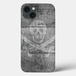 Funda Para iPhone 13 aire del iPad, Barely There - negro del cráneo