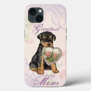 Funda Para iPhone 13 Airedale Heart Mom