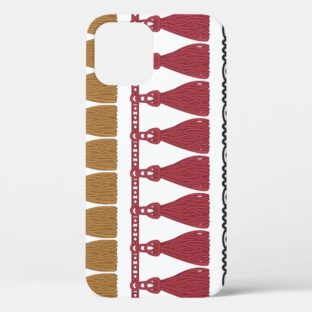 Funda De Case-Mate Para iPhone Aislado Tassel Fringe Garland Set. (Reverso )