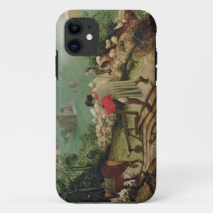 Funda Para iPhone 11 Ajardine con la caída de Ícaro, c.1555