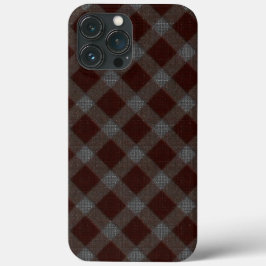 Funda Para iPhone 13 Pro Max Ajedrez de tártaro de cruz roja con partes duras