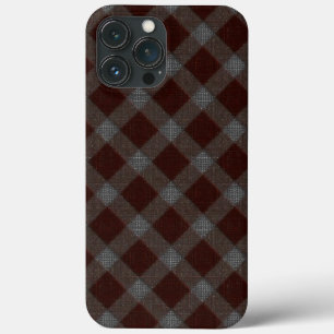 Funda Para iPhone 13 Pro Max Ajedrez de tártaro de cruz roja con partes duras