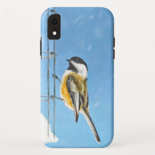 Funda Para iPhone XR Ajedrez en pintura de alimentador - Arte de pájaro
