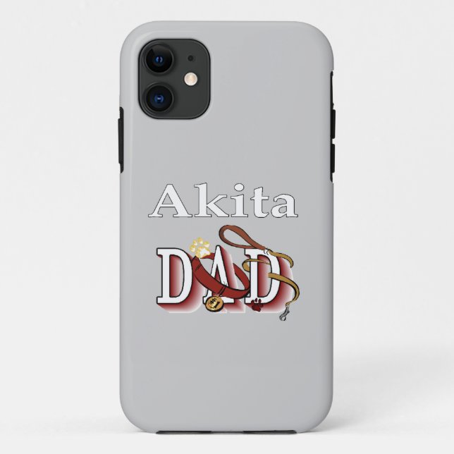 Funda De Case-Mate Para iPhone Akita Dog Dad (Reverso)