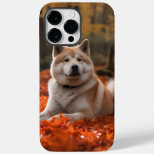 Funda Para iPhone 14 Pro Max De Case-Mate Akita en Hojas de Otoño Caídas Inspirado