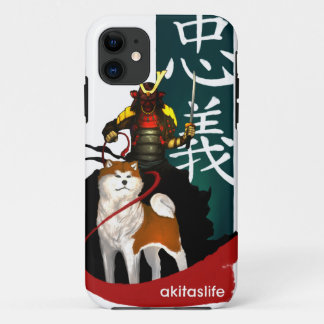 Funda Para iPhone 11 Akita y samurai