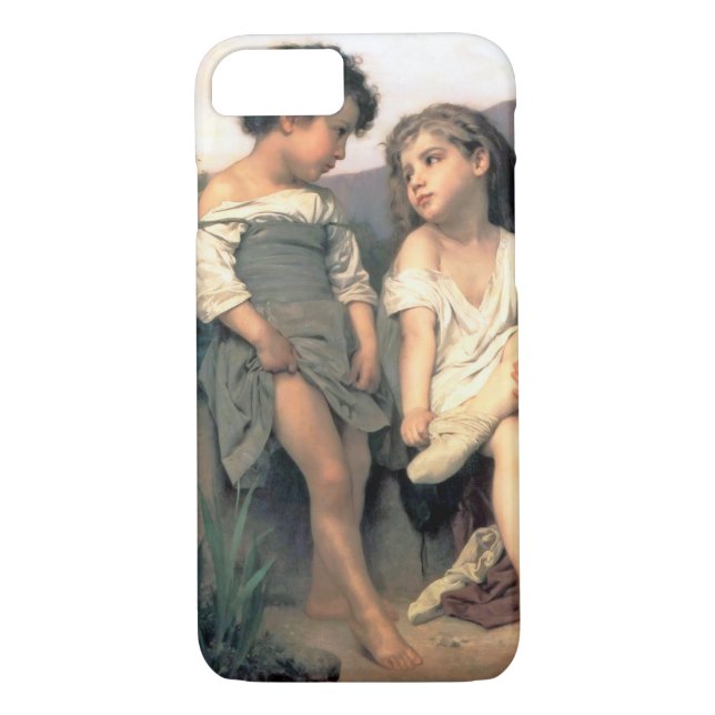 Funda De Case-Mate Para iPhone Al borde del Brook, Bouguereau (Reverso)