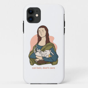 Funda Para iPhone 11 Al gato no le importa la linda Mona Lisa