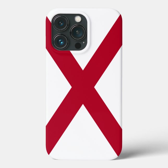 Funda De Case-Mate Para iPhone Alabama: Bandera de St Andrew Crimson (Reverso )