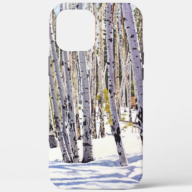Funda De Case-Mate Para iPhone Álamos en el Bosque (Reverso )