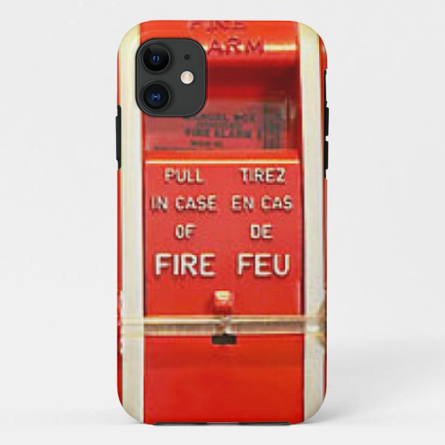 Funda De Case-Mate Para iPhone Alarma de incendio (Reverso)