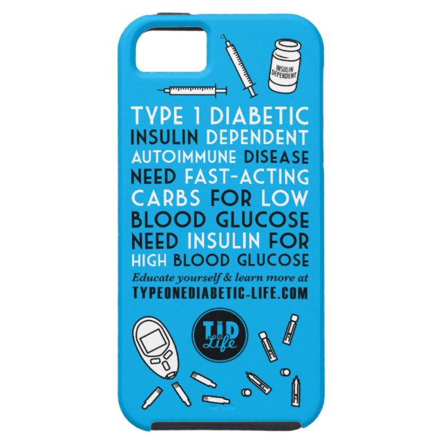 Funda De Case-Mate Para iPhone Alarma de T1d (Atrás)