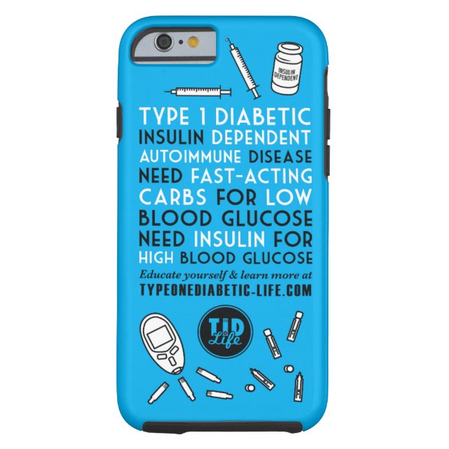 Funda De Case-Mate Para iPhone Alarma de T1d (Reverso)