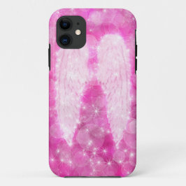 Funda Para iPhone 11 Alas Ángel Rosa