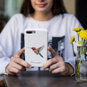 Funda Para iPhone 11 Alas de Arcoíris: Arte Vibrante de Colibrí, person