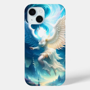 Funda Para iPhone 15 Alas de paisaje angelical