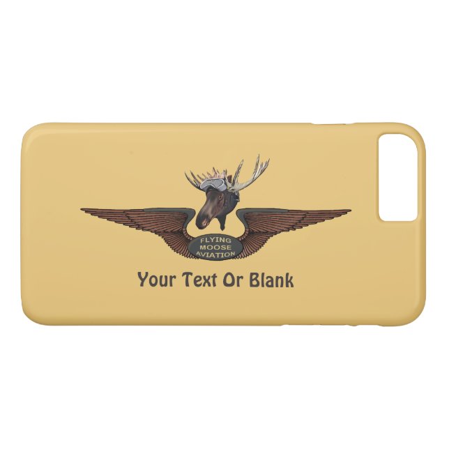 Funda De Case-Mate Para iPhone Alas de Piloto de Bush Flying Moose (Reverso (horizontal))