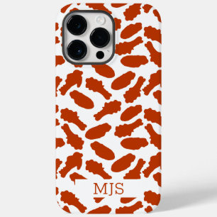 Funda Para iPhone 14 Pro Max De Case-Mate Alas de pollo de Buffalo NY Patrón divertido Monog