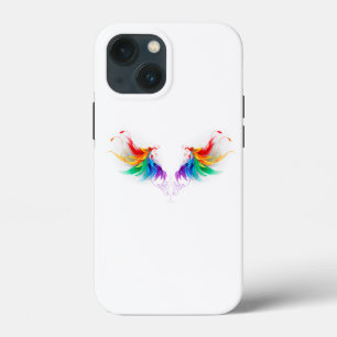 Funda Para iPhone 13 Mini Alas del arco iris fluidas