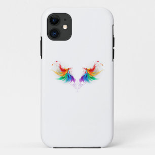 Funda Para iPhone 11 Alas del arco iris fluidas