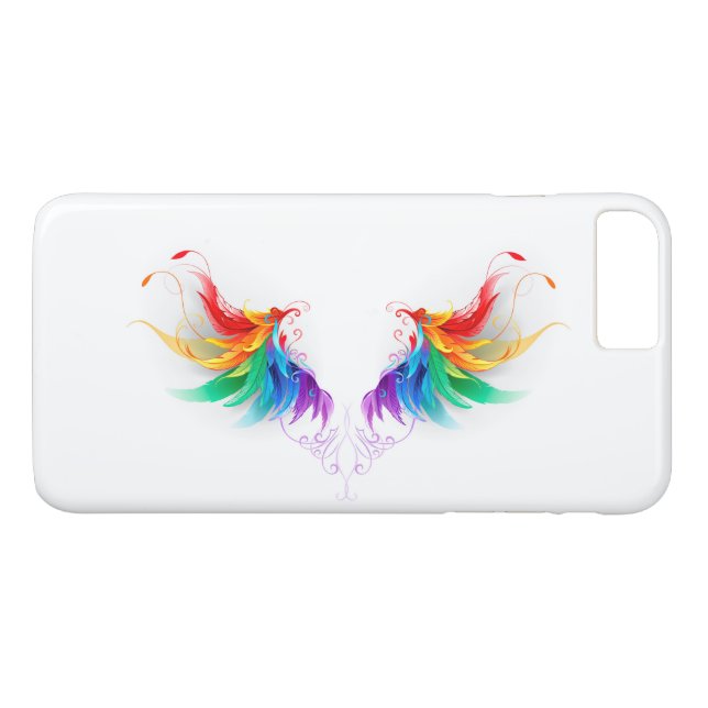 Funda De Case-Mate Para iPhone Alas del arco iris fluidas (Reverso (horizontal))