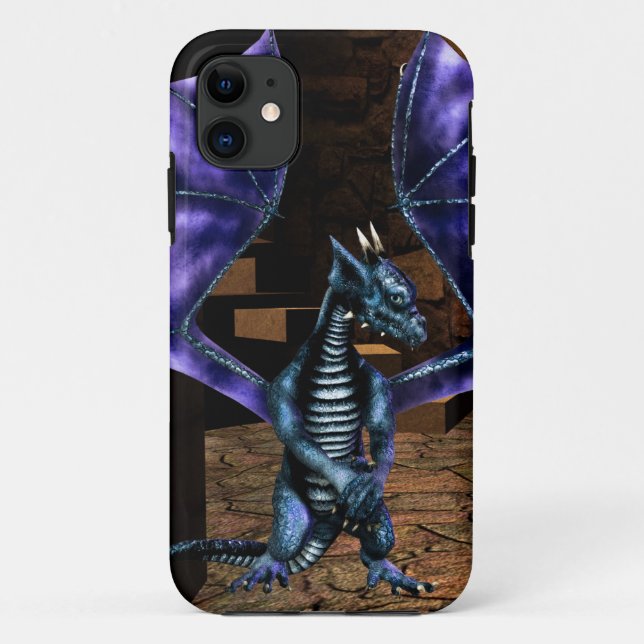 Funda De Case-Mate Para iPhone Alas del dragón (Reverso)