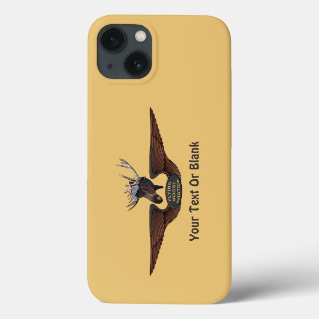 Funda De Case-Mate Para iPhone Alas piloto de Moose Bush volador (Reverso)