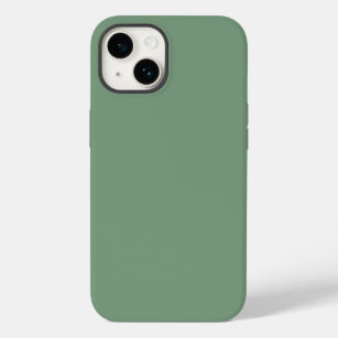 Funda Para iPhone 14 De Case-Mate Albahaca de color sólido humo verde
