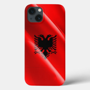 Funda Para iPhone 13 Albania ondeando bandera -