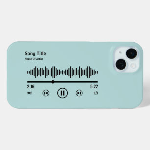 Funda Para iPhone 15 Mini Álbum de Canciones Personalizadas Amante de la Mús