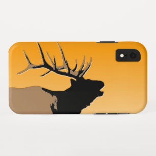 Funda Para iPhone XR Alce toro al atardecer original de la vida silvest