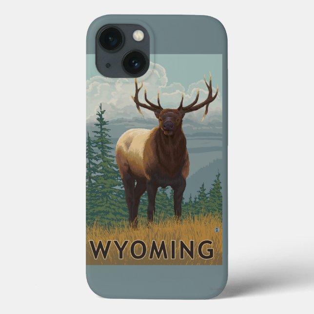Funda De Case-Mate Para iPhone Alces SceneWyoming (Reverso)