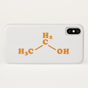 Funda Para iPhone X Alcohol Etanol Fórmula química molecular