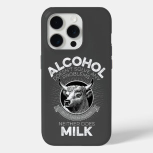 Funda Para iPhone 15 Pro Alcohol frente a leche