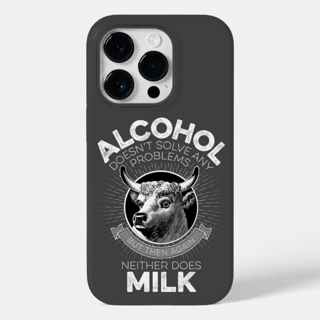 Funda De Case-Mate Para iPhone Alcohol frente a leche (Reverso )