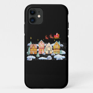 Funda Para iPhone 11 Aldea de Navidades del Polo Norte de Santa Claus